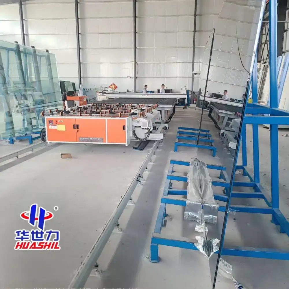 CNC (Computer Numerical Control) glass cutting assembly lines  CNC (Computer Numerical Control) glass cutting assembly lines