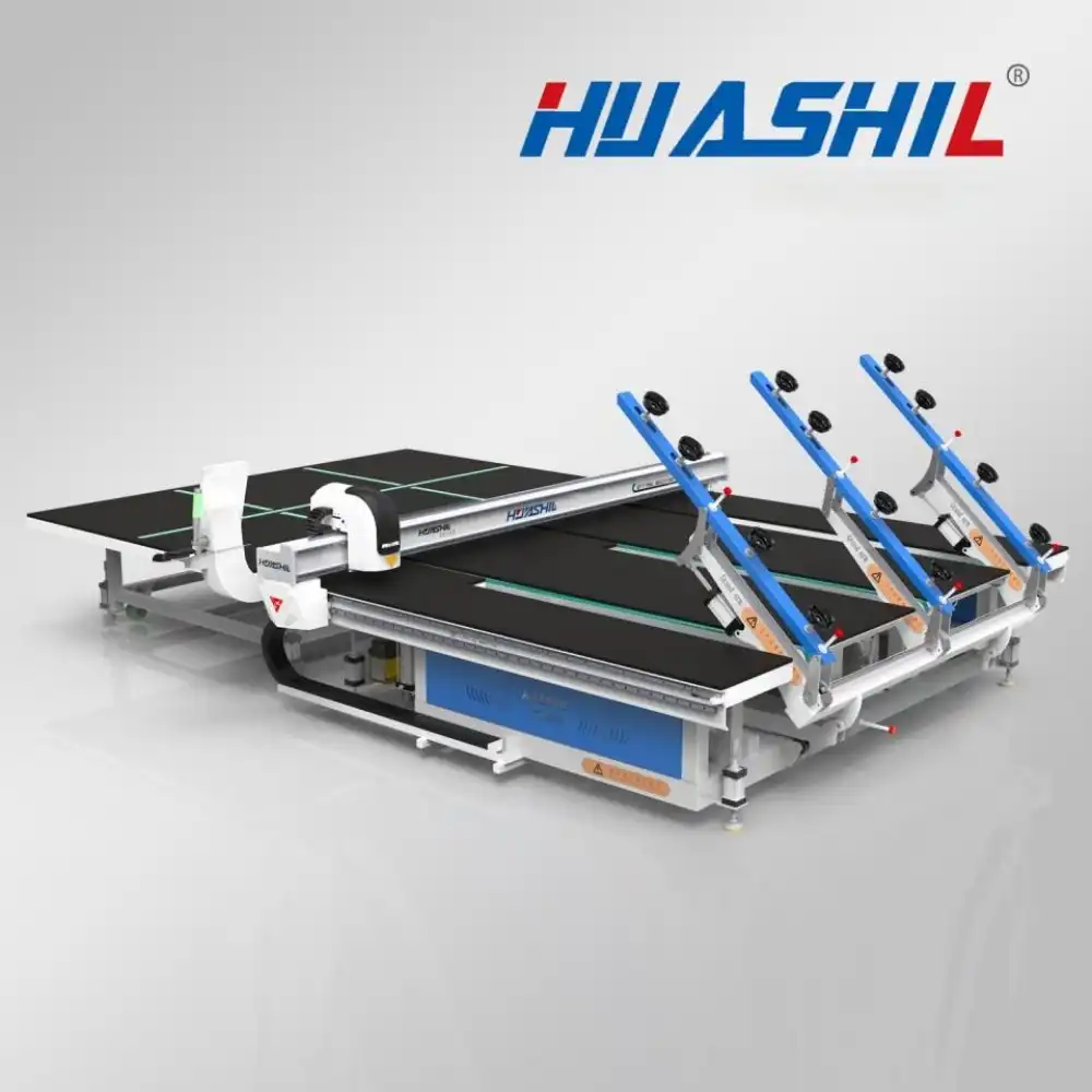 Integrated glass cutting machines