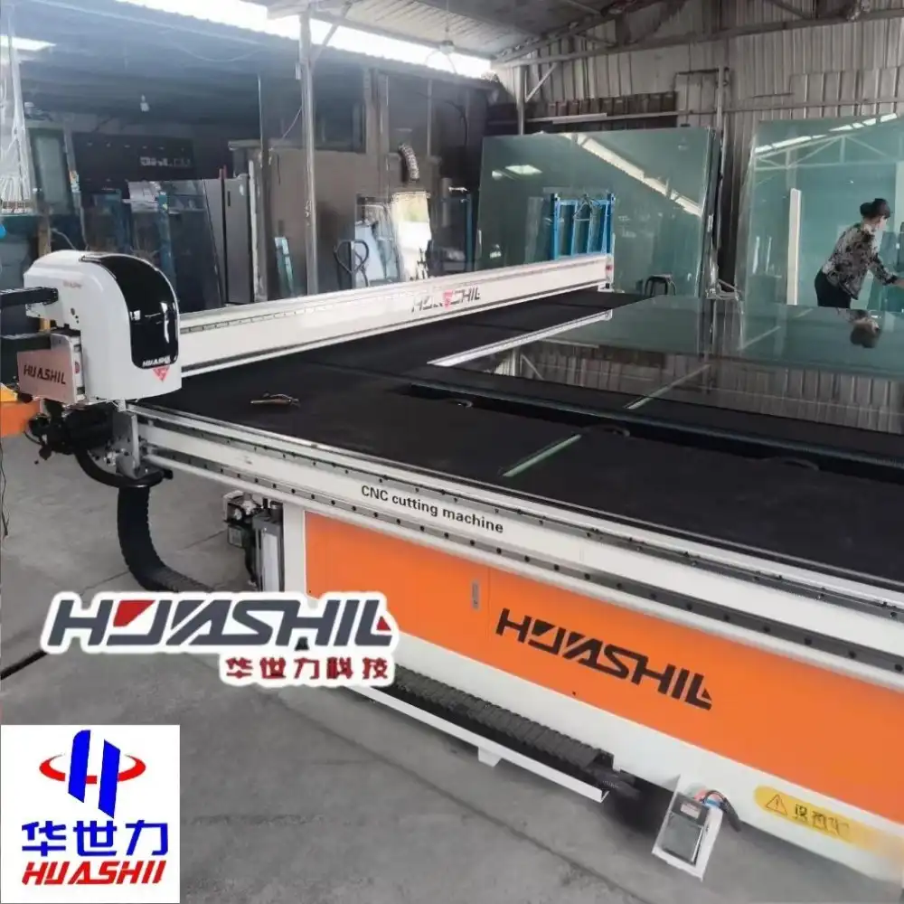 Integrated glass cutting machines