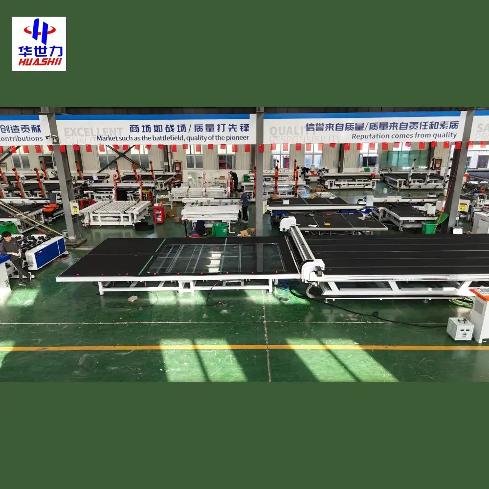 Integrated glass cutting machines 