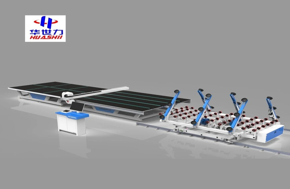 Integrated glass cutting machines