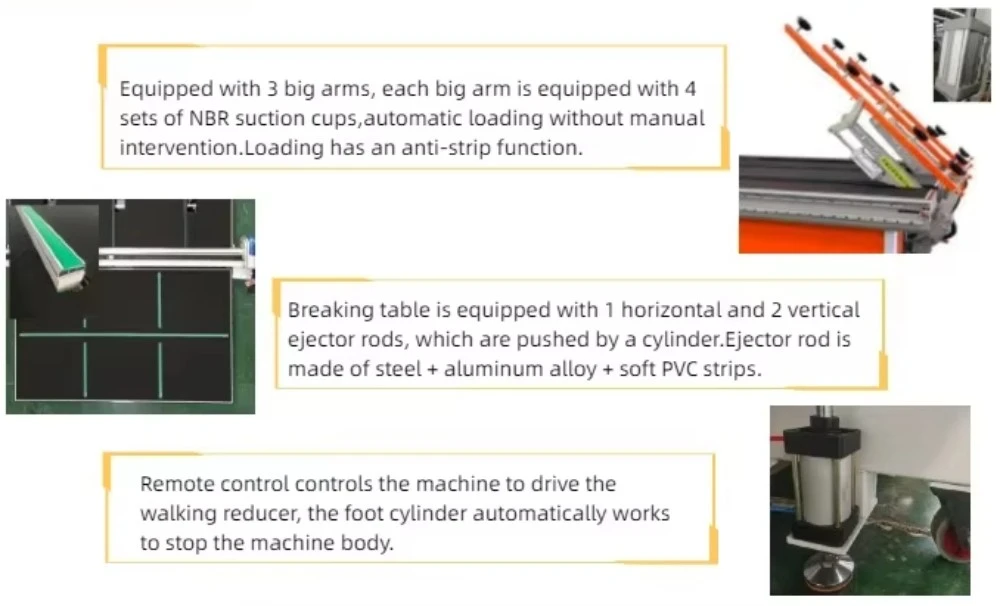 auto glass cutting line machine