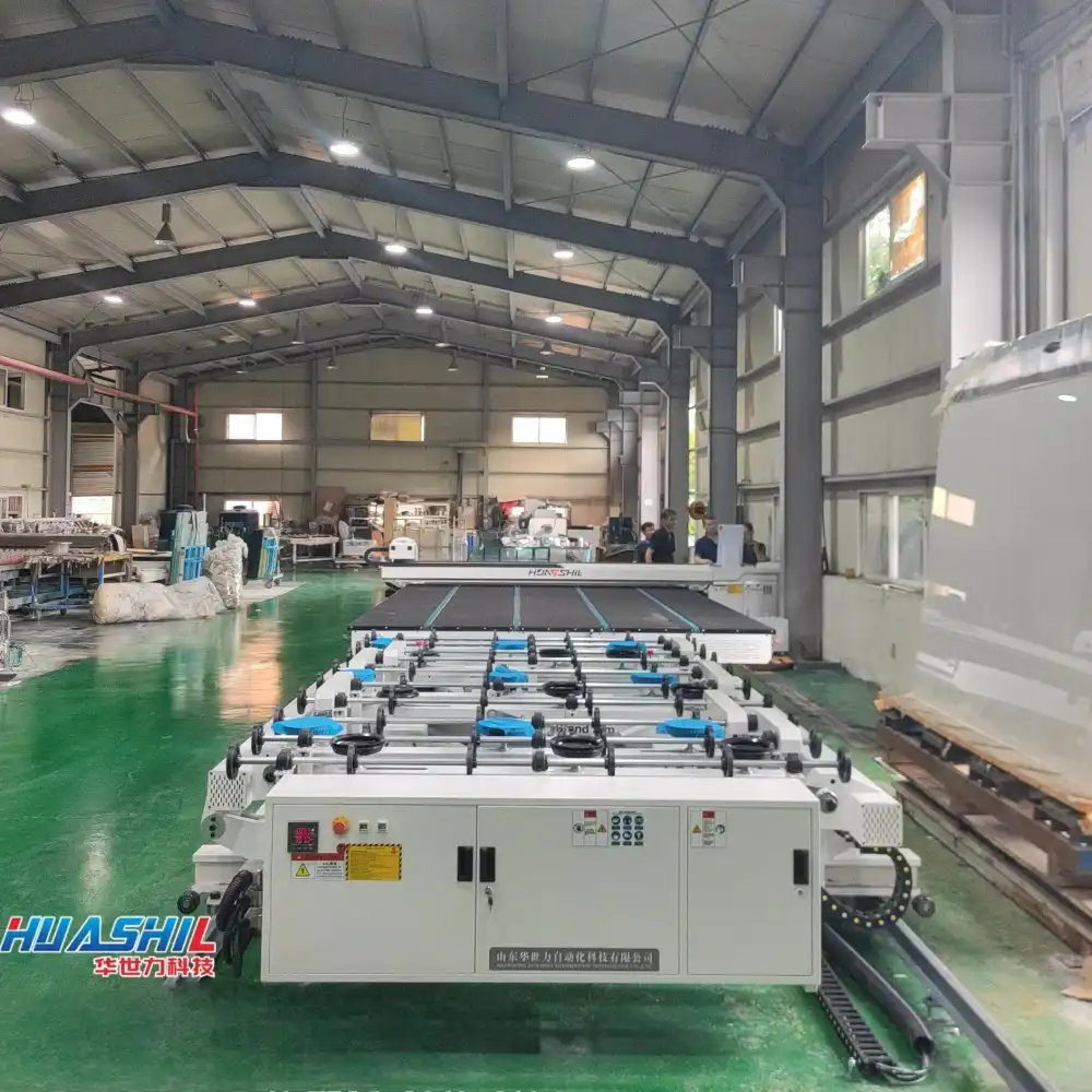 auto glass cutting line machine