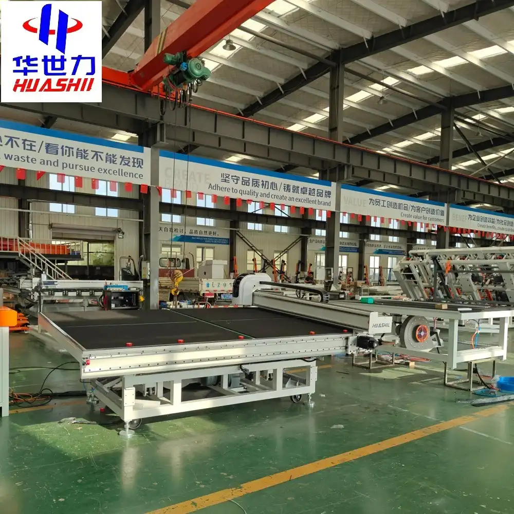 mirror loading and cutting machine